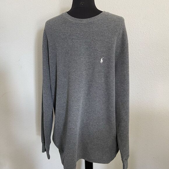 Polo Ralph Lauren Men's Size XL Set of 2 Waffle Knit Thermal Sleepwear Shirts - Picture 2 of 13